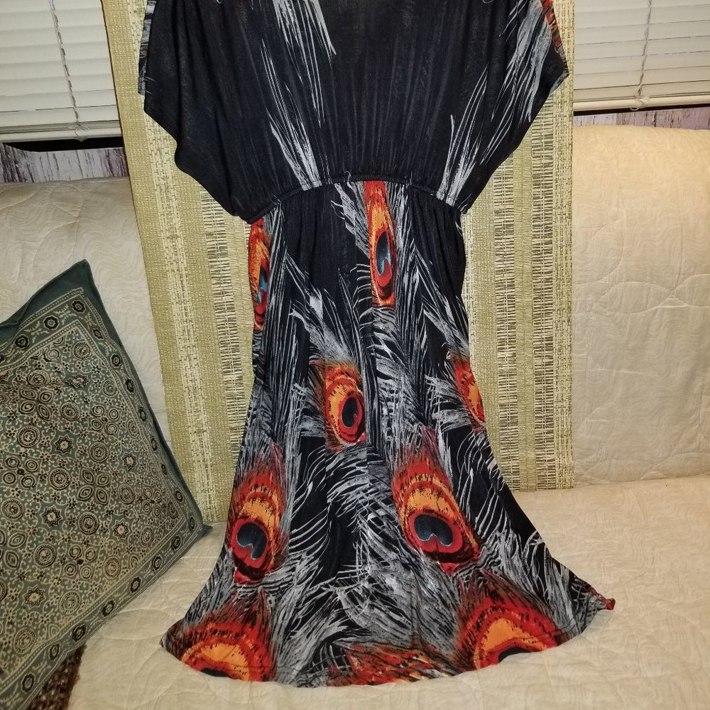 Peacock printed  Tunic - Picture 5 of 5